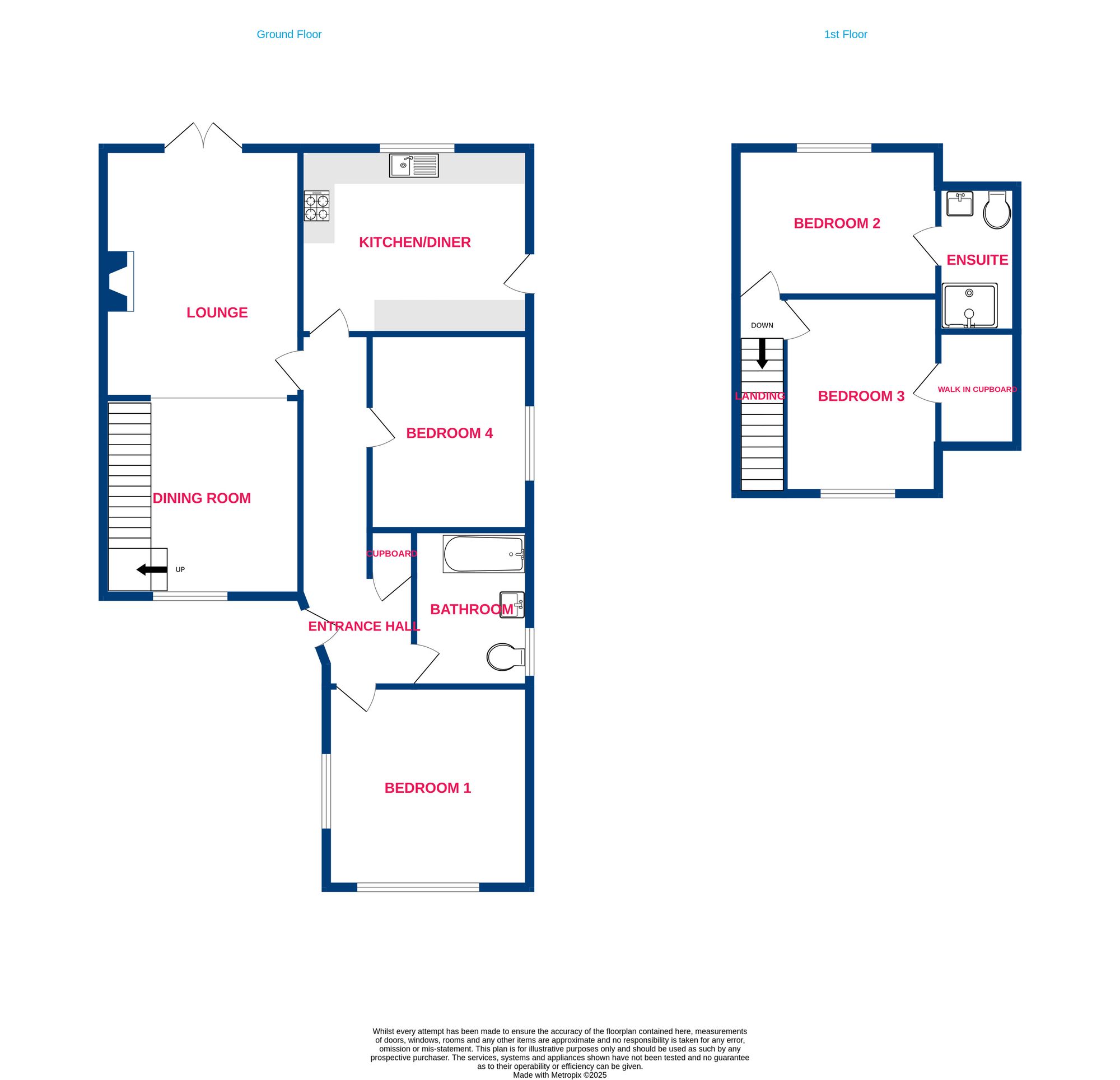 22 Hereward Gardens, Wickford floorplan