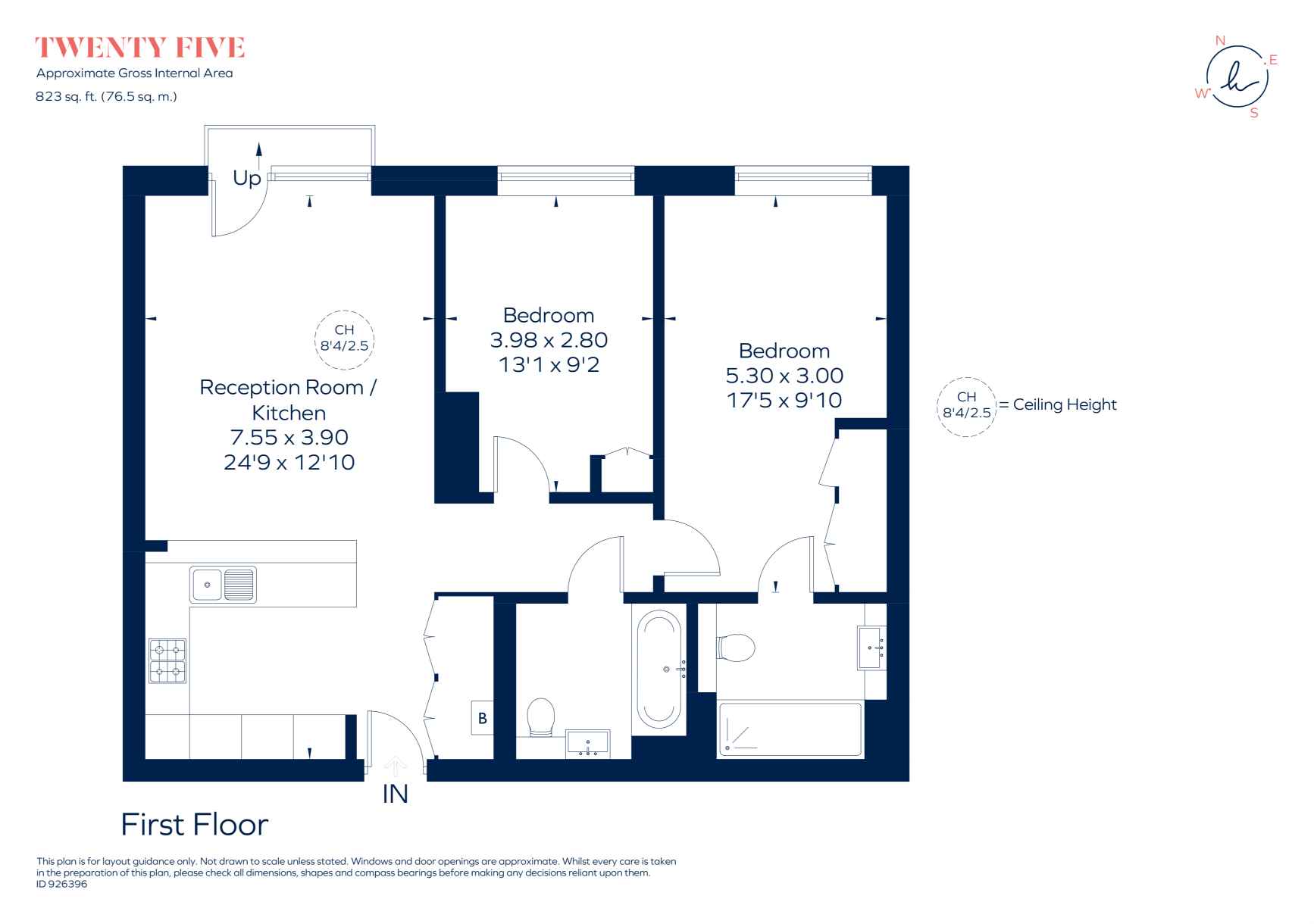 Apartment 101, 25, Nutford Place, LONDON floorplan