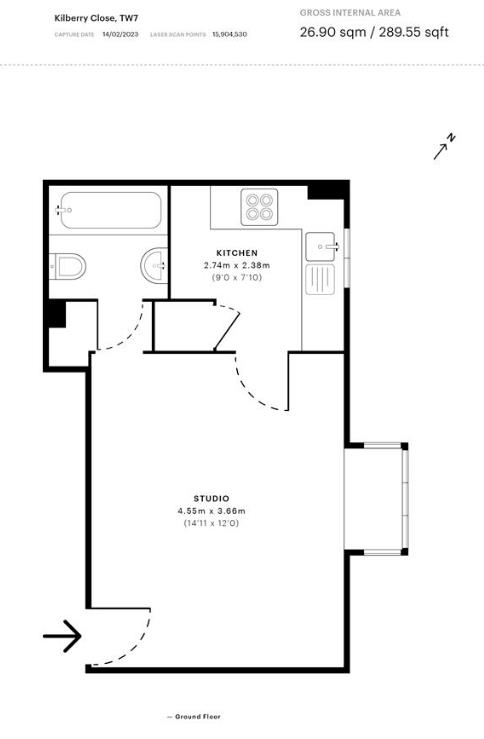 24, Kilberry Close, Isleworth floorplan
