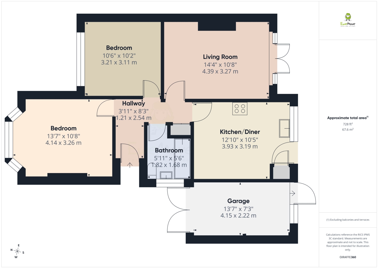 7, Redleaf Close, Belvedere floorplan