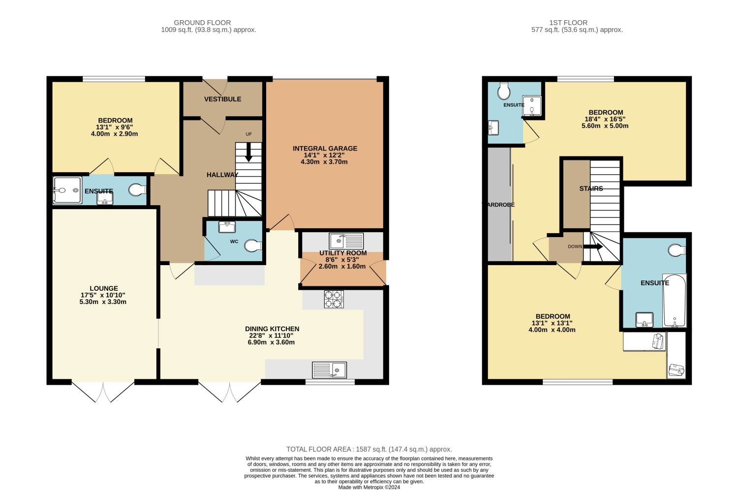 14, Trent Grove, Dronfield floorplan