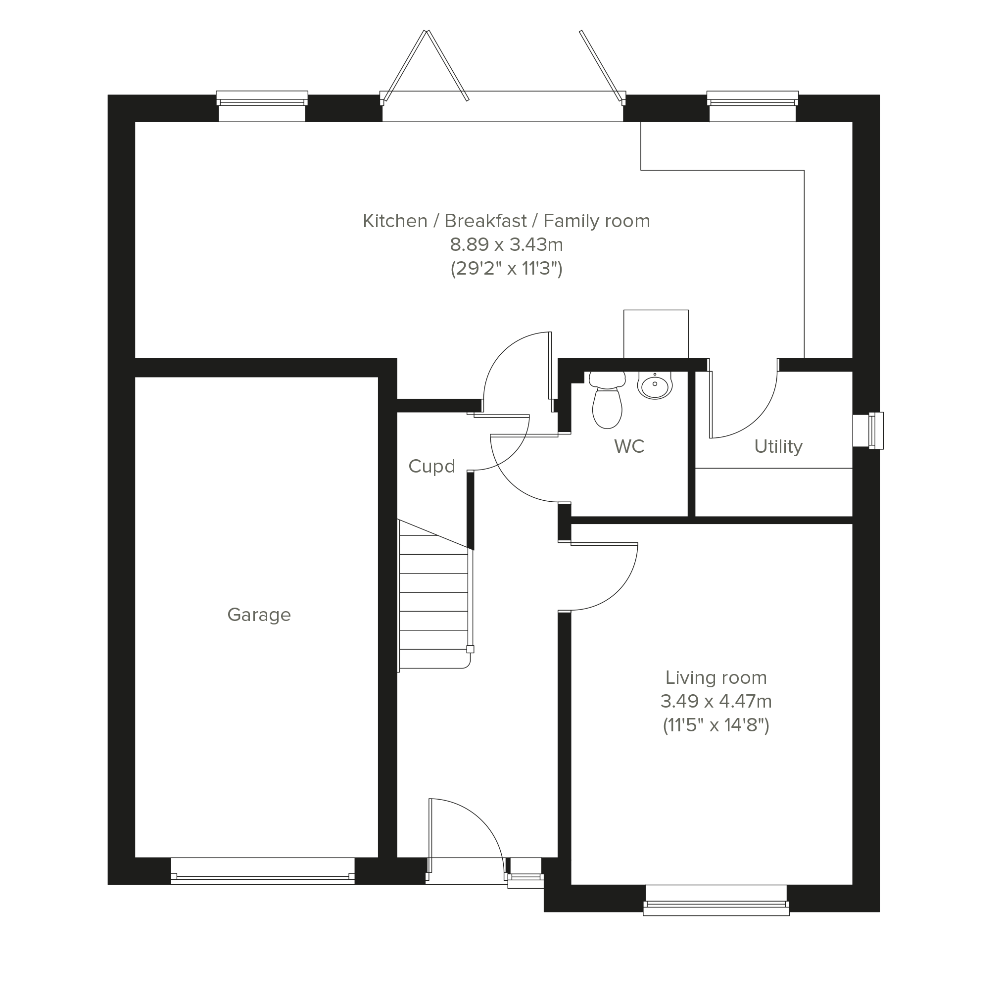 574, East Summerhouse Lane, North Seaton, Ashington floorplan