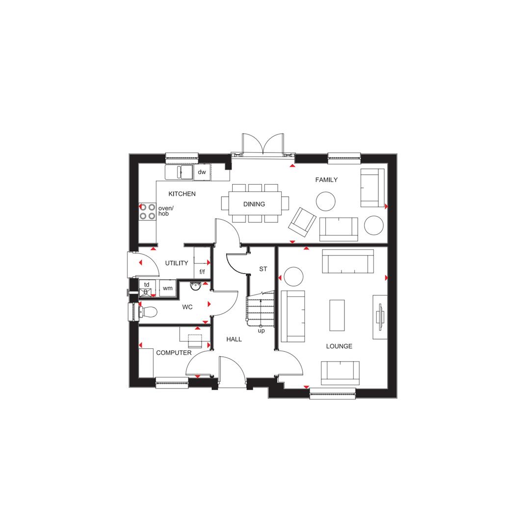 Plot 1, Huntingtower, Perth floorplan