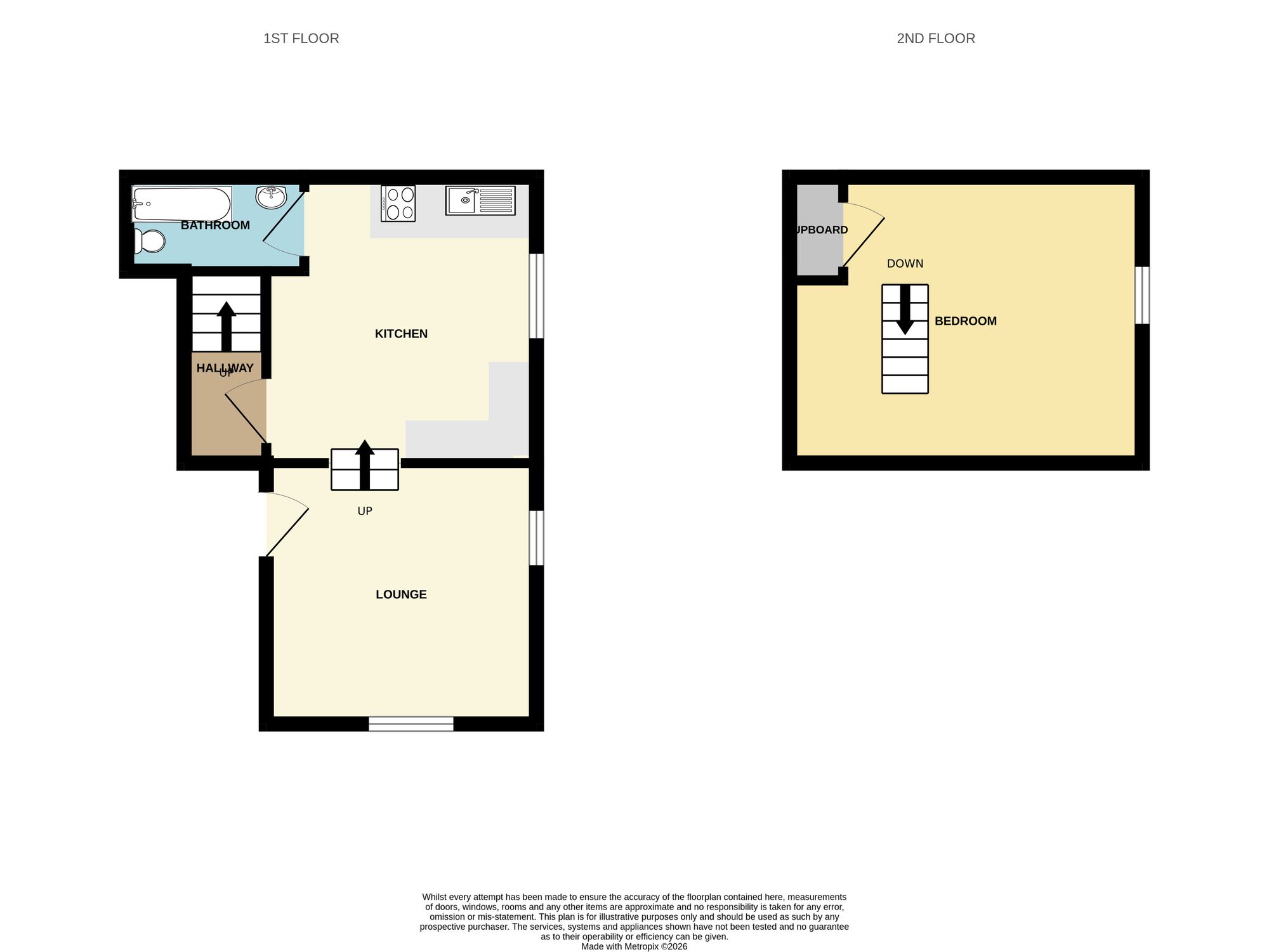 Flat 1, 88 Rothbury Street, Scarborough floorplan
