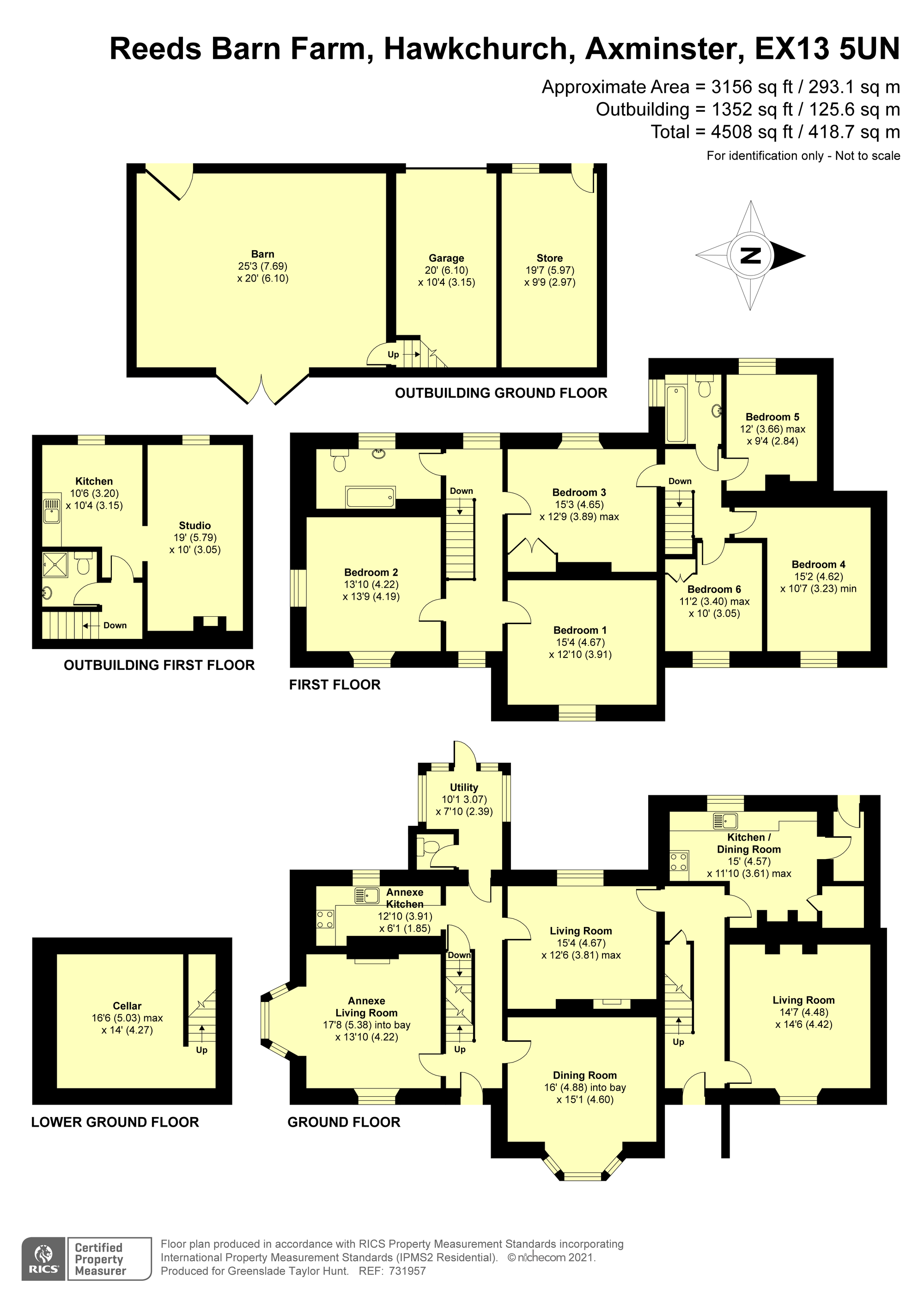Reeds Barn Farmhouse.,, Hawkchurch, Axminster floorplan
