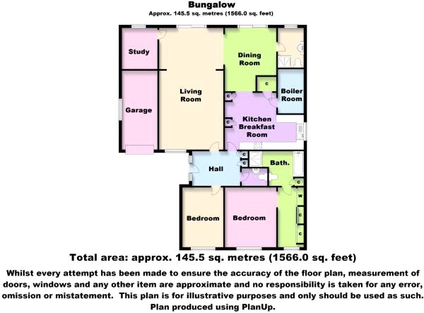 3 Bedrooms Bungalow for sale in Green Walk, Ongar, Essex CM5