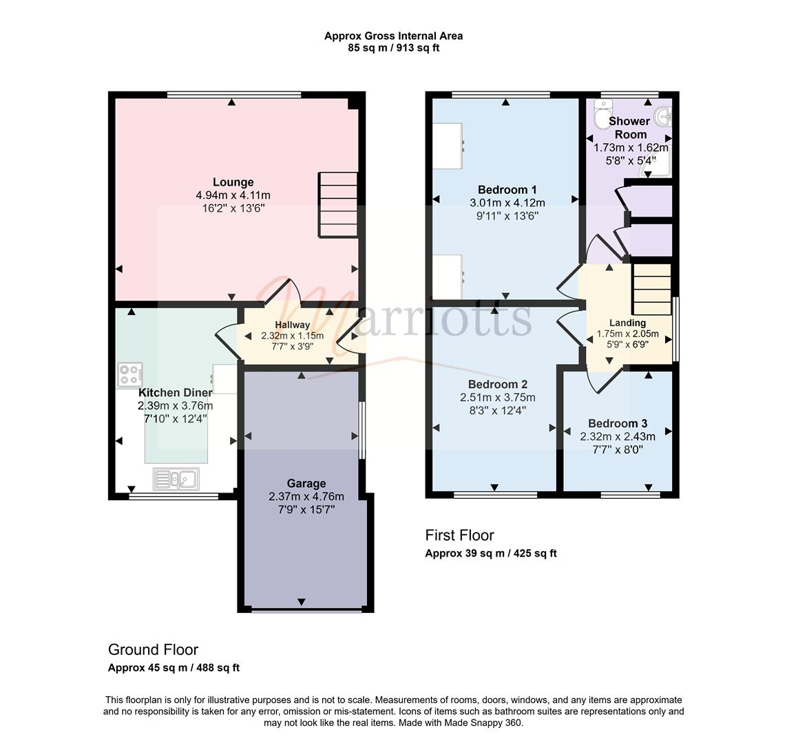 8, Elmtree Road, Nottingham floorplan