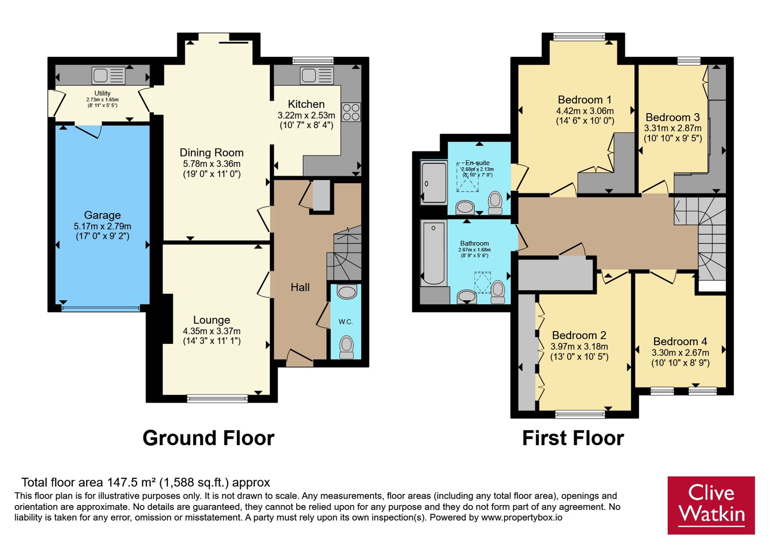 4, Edward Price Close, Neston floorplan