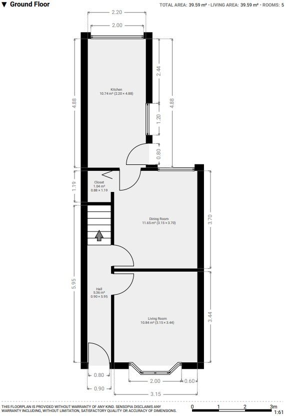 5 Mount Cottages, Scarborough floorplan