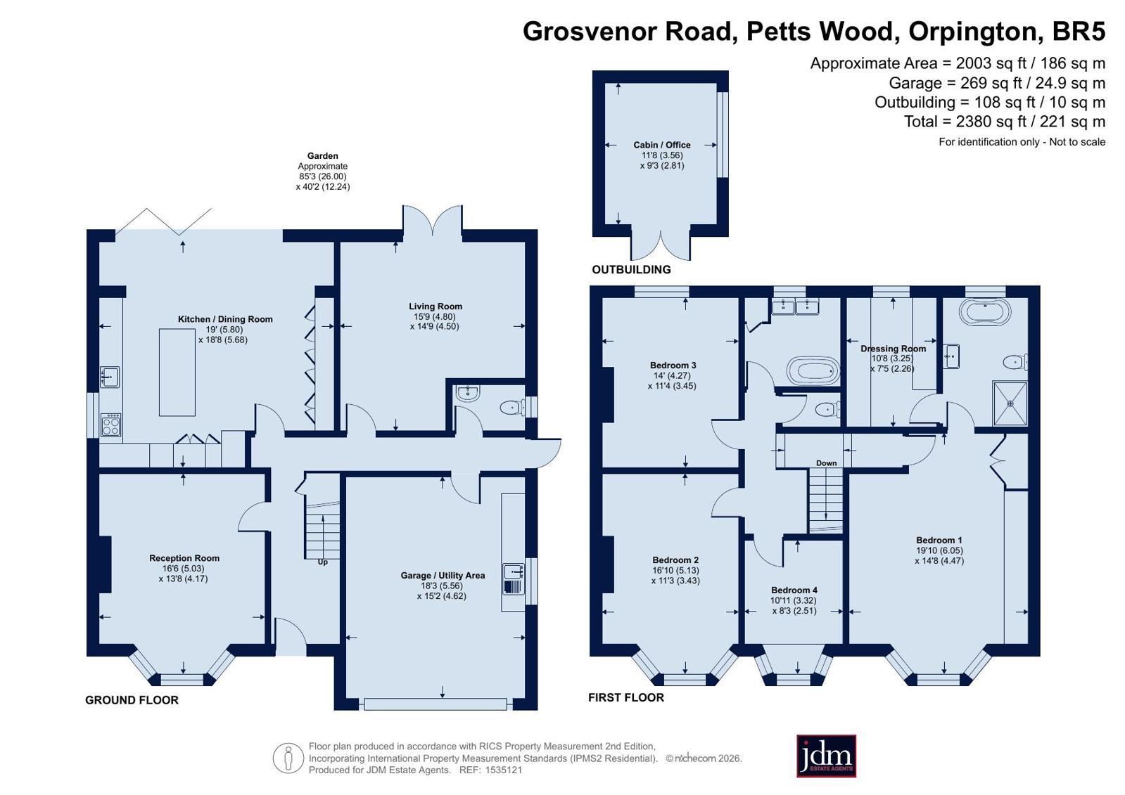 Grosvenor Road, Orpington floorplan