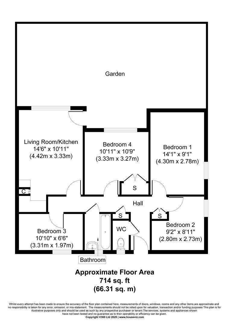 Flat 5, Berry House, Headlam Street, London floorplan