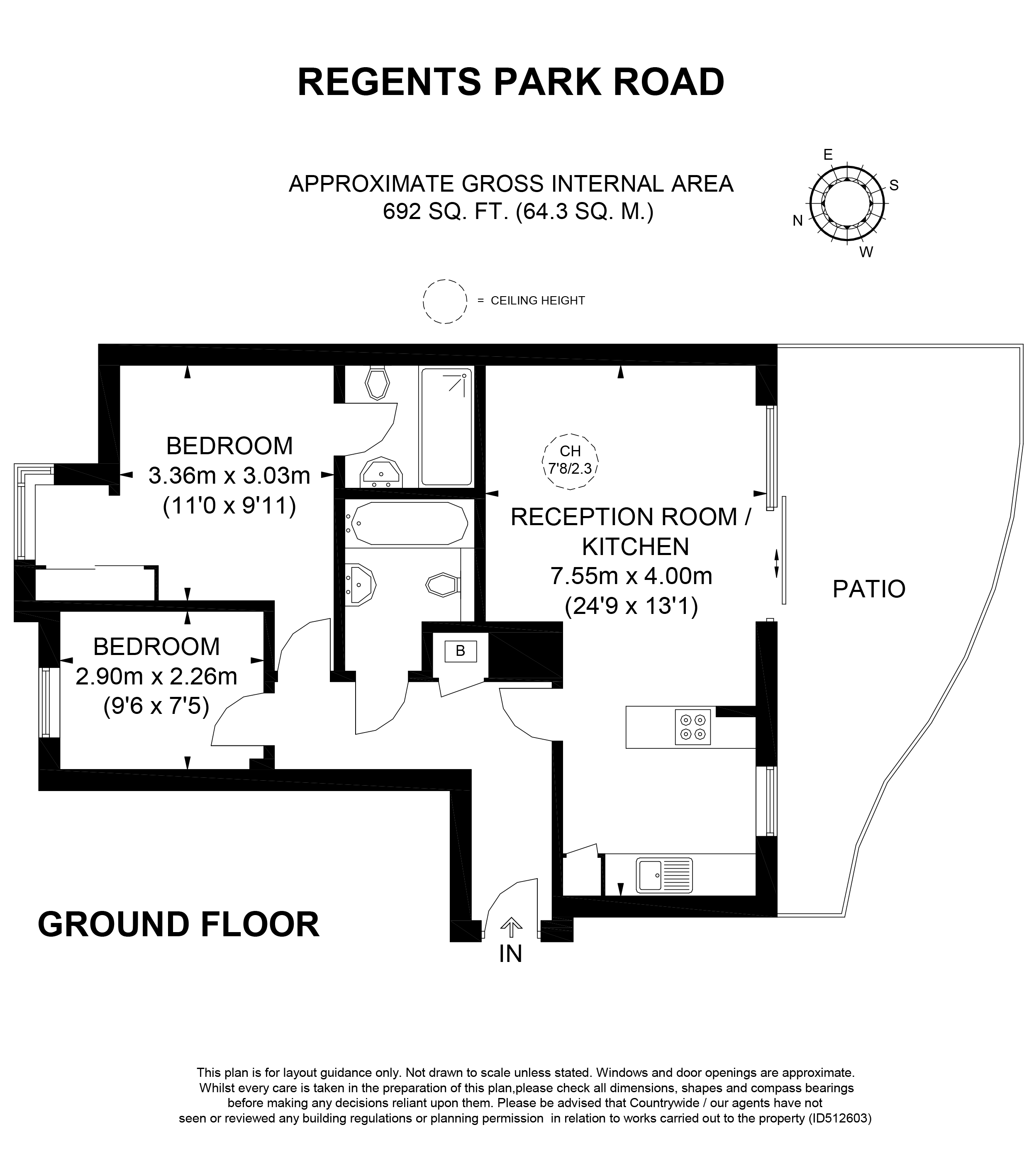 2 Bedrooms Flat to rent in Regents Park Road, Primrose Hill NW1