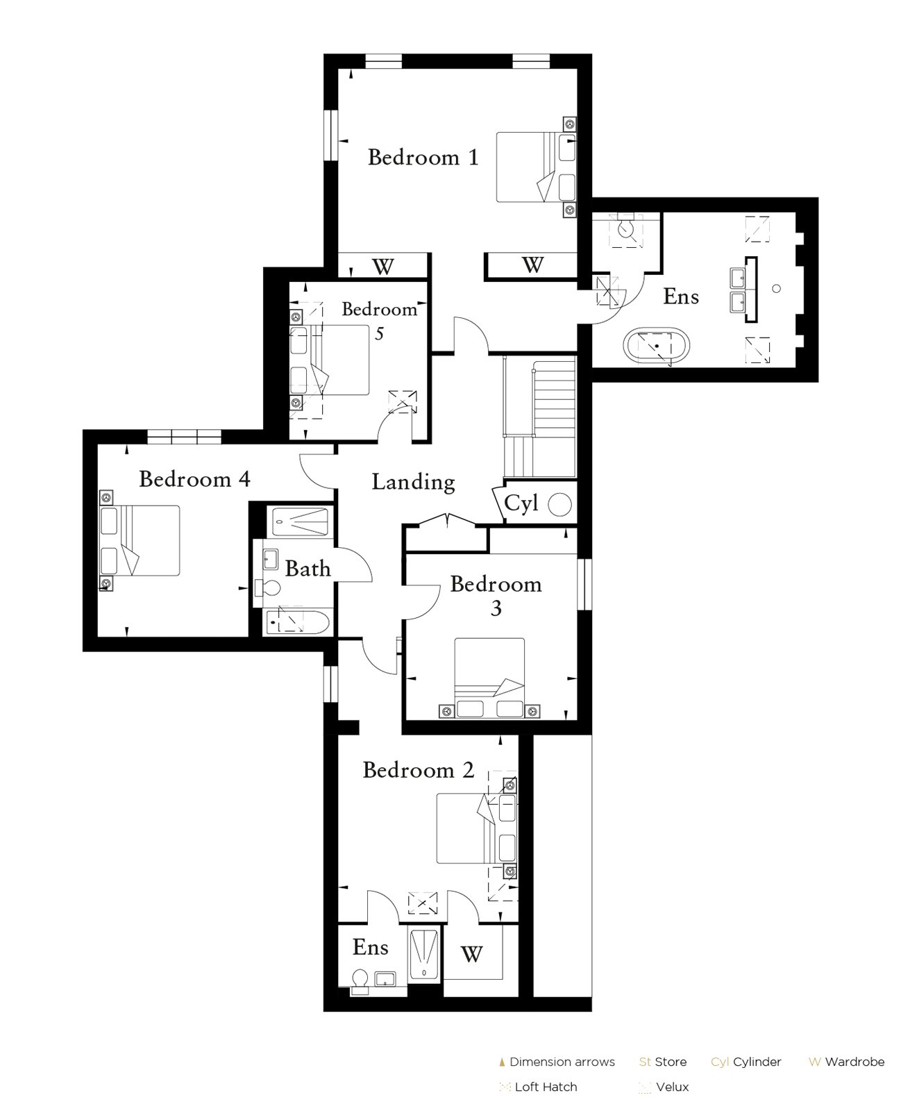 Plot 3,, Bockmer End, Marlow floorplan