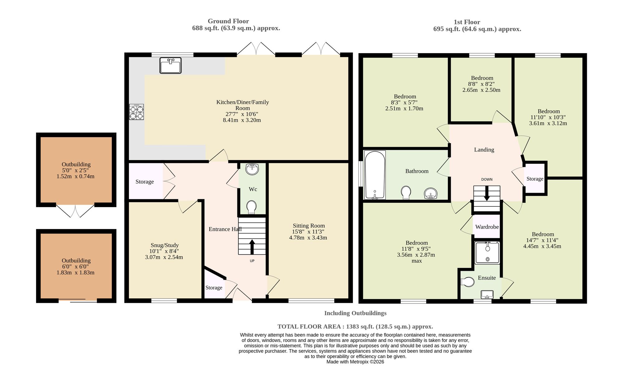 26 Tudor Road, Norwich floorplan