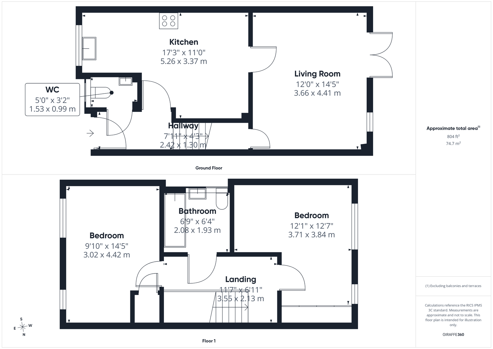 14, Rohilla Close, Whitby floorplan
