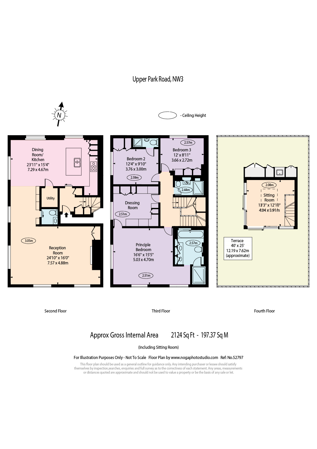 Flats 4 & 5, 3, Upper Park Road, London floorplan