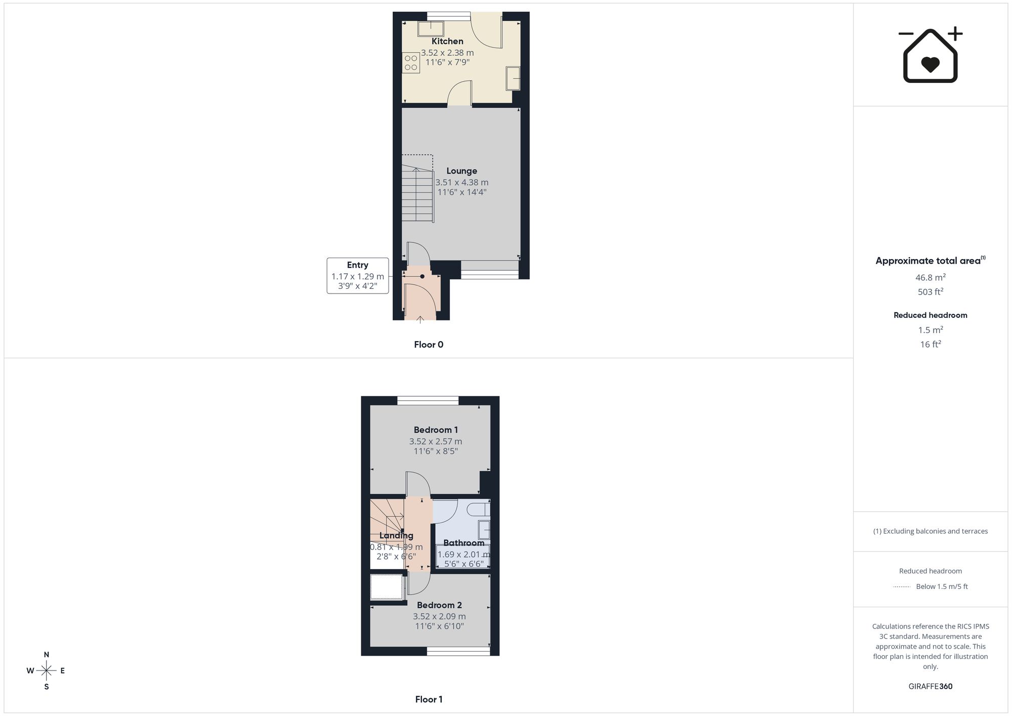 44 Keats Grove Priory Park, Haverfordwest floorplan