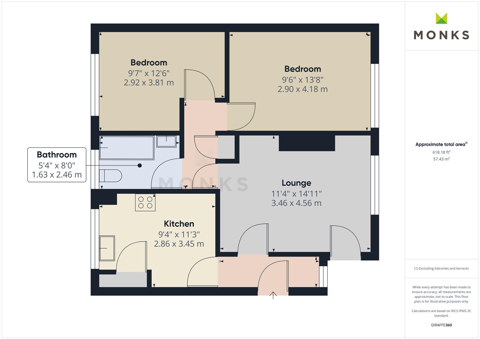 63, Castlefields, Oswestry floorplan