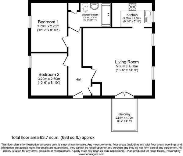 56 Islands House, Dennison Street, York floorplan