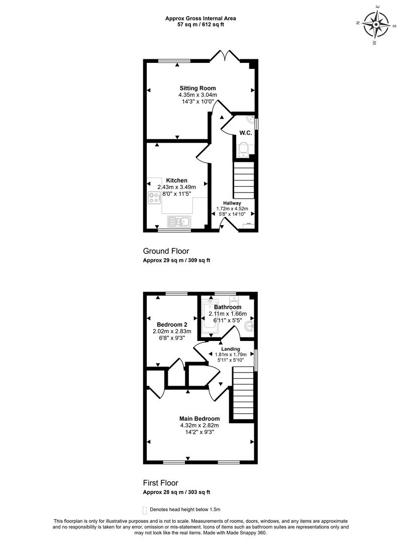1 Pond Cottages, Butts Pond, Sturminster Newton floorplan