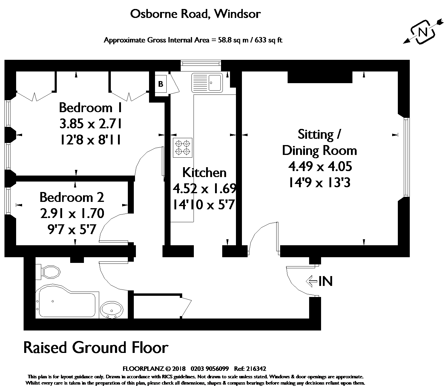 1 Bedrooms Flat for sale in Osborne Road, Windsor, Berkshire SL4