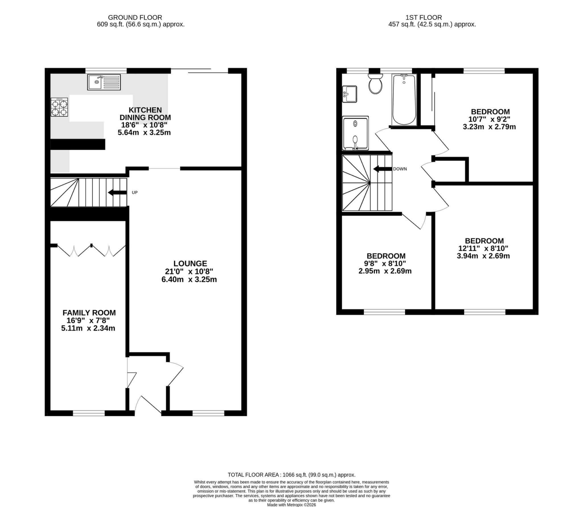 15 Campion Road, Widmer End, Buckinghamshire floorplan