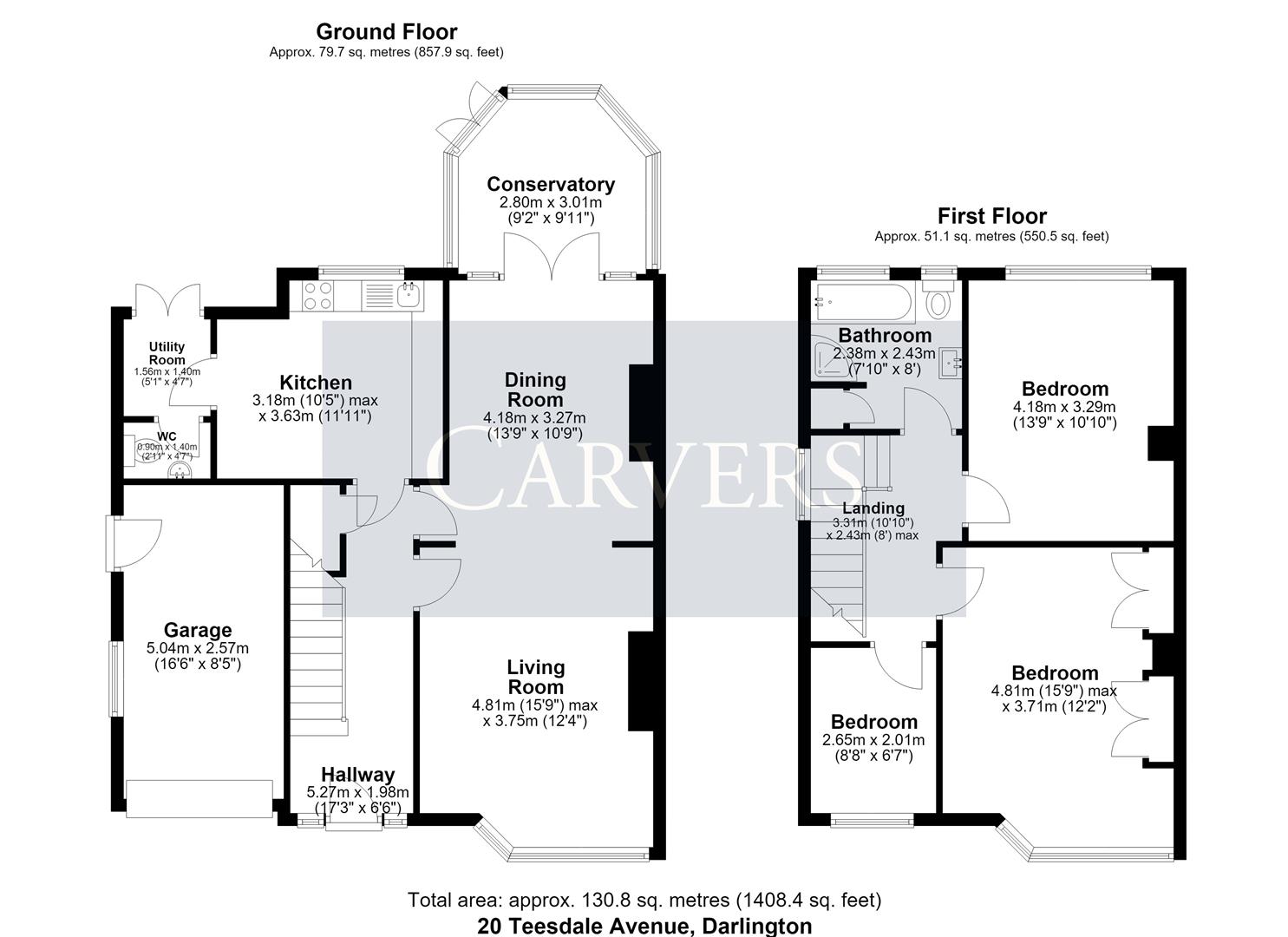 20, Teesdale Avenue, Darlington floorplan