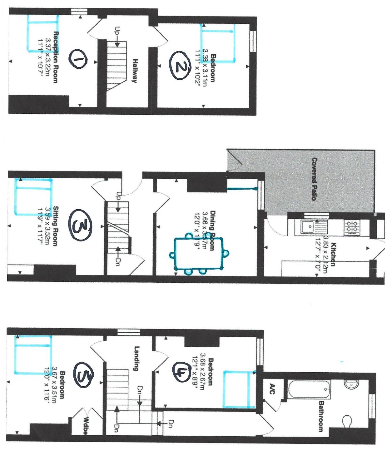 Room 4, Springfield Road, Guildford floorplan