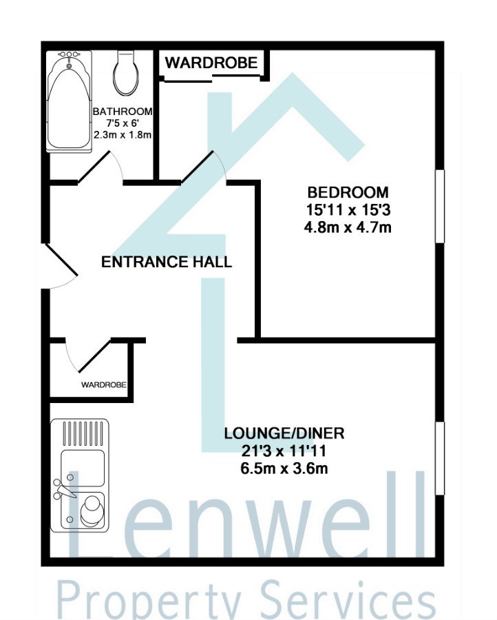 1 Bedrooms Flat to rent in Kimpton Road, Luton LU2