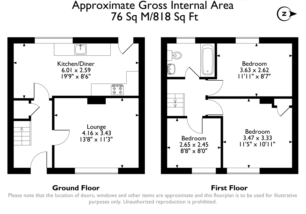 57, Houldsworth Drive, Chesterfield floorplan