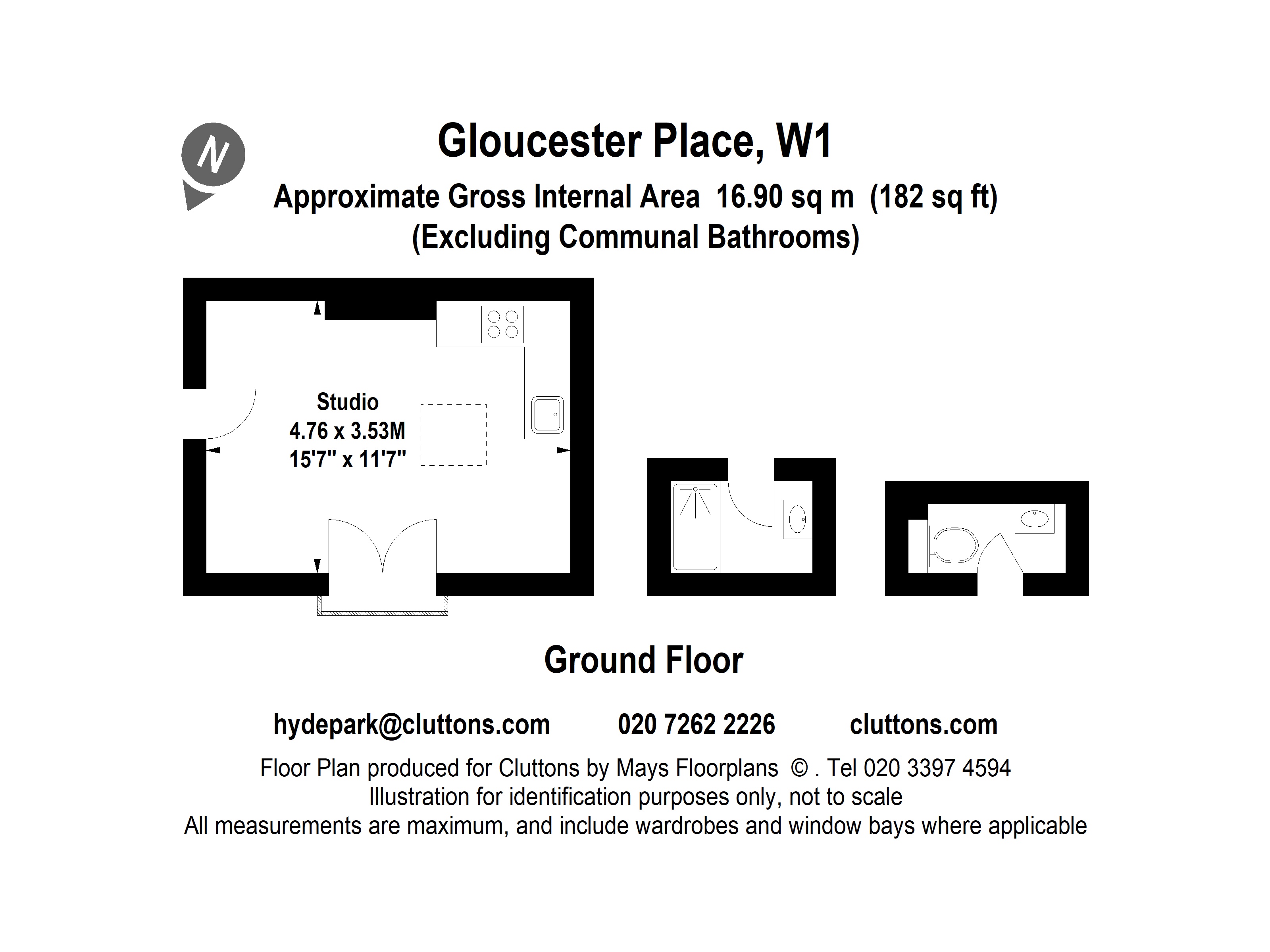 Flat 21, 67, Gloucester Place, London floorplan