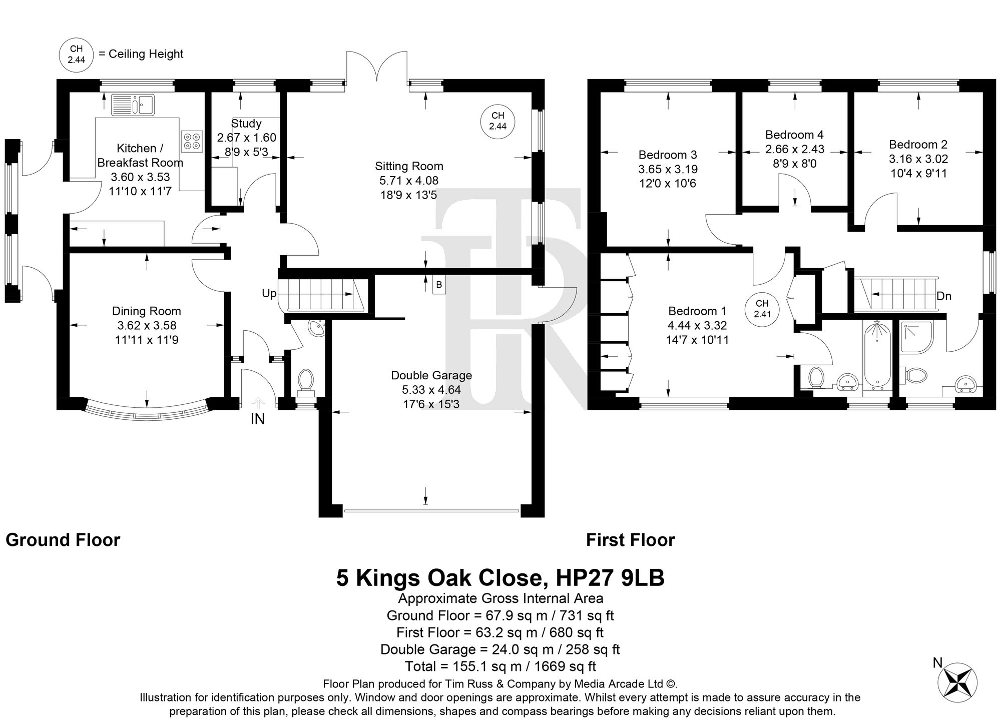 5 Kings Oak Close, Princes Risborough floorplan