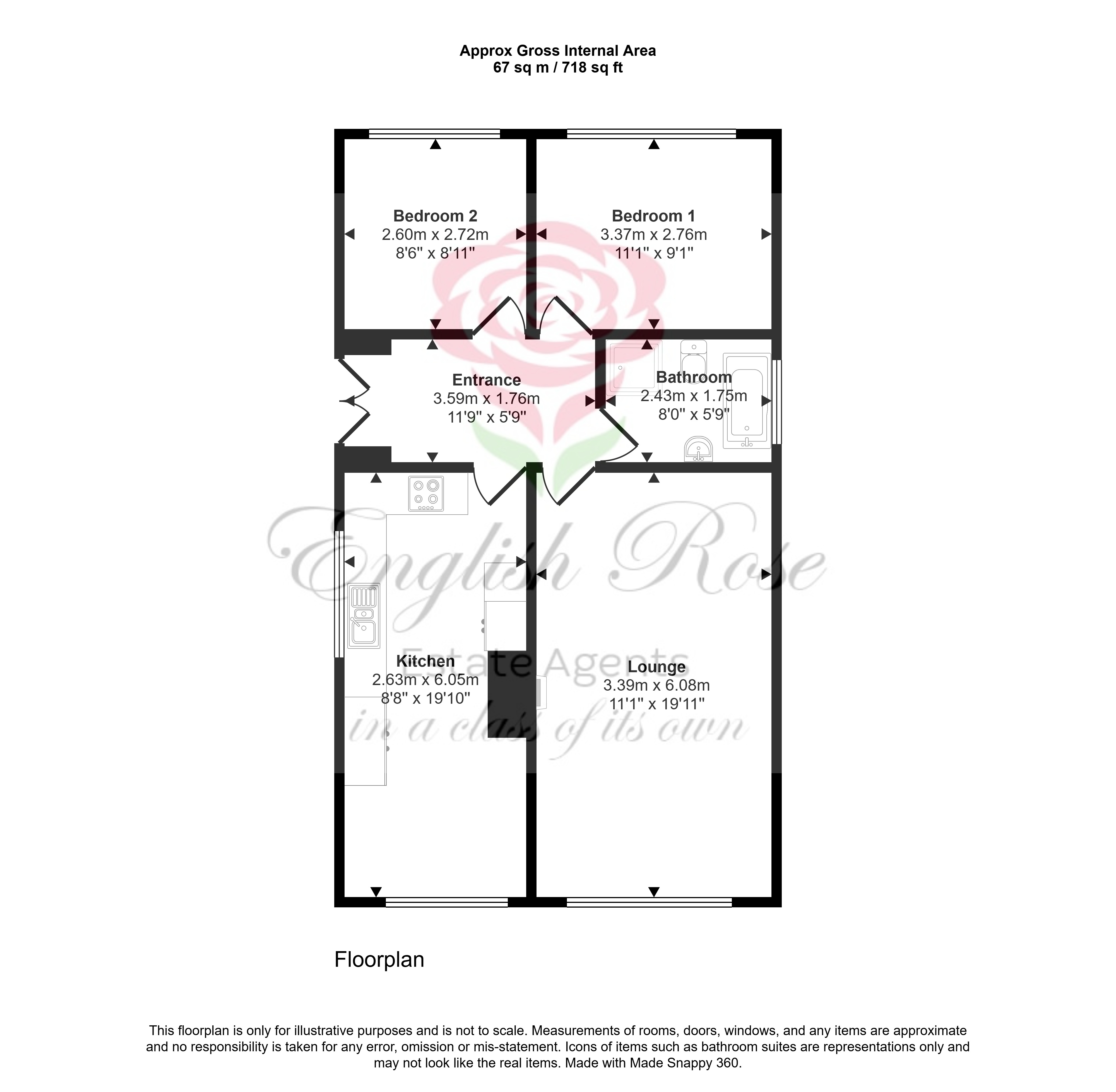 75, Belmont Road, Kirkby In Ashfield floorplan