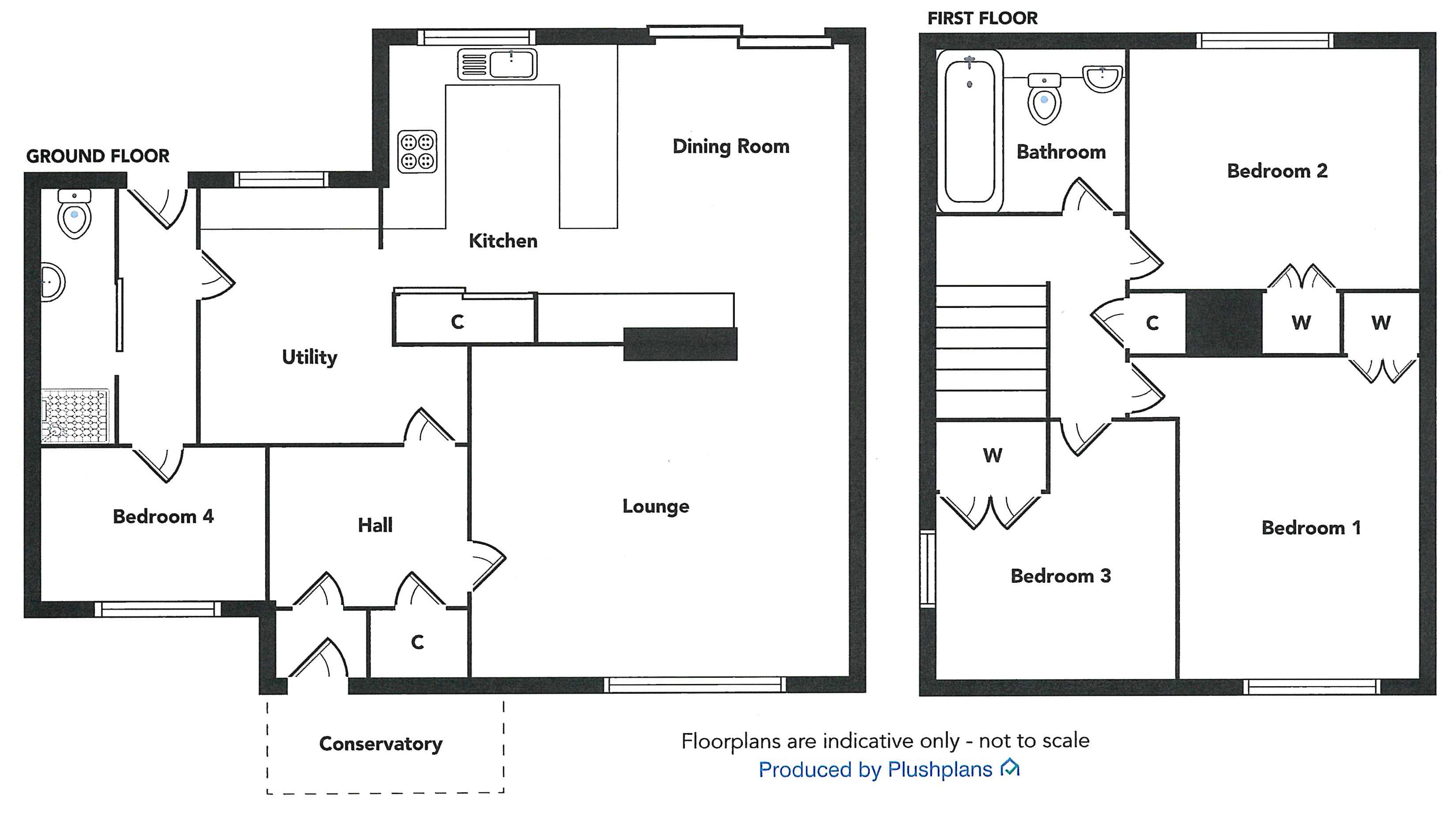 7, Old Hall Drive, Newton Stewart floorplan