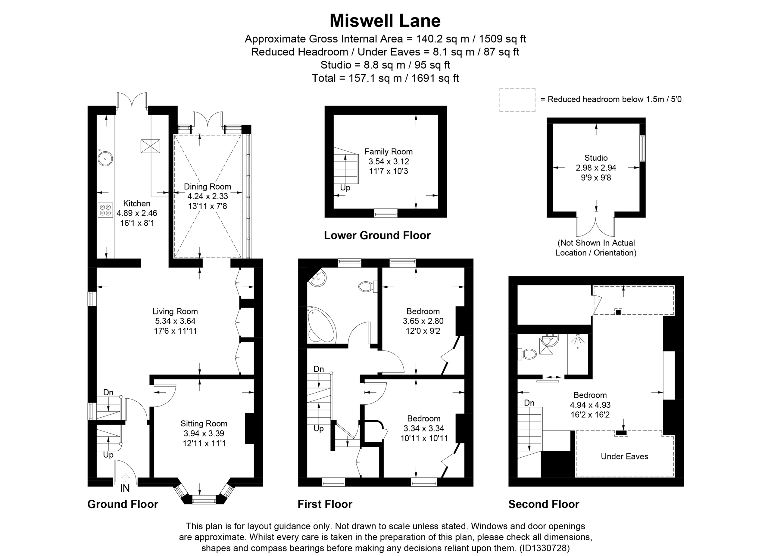 75, Miswell Lane, TRING floorplan