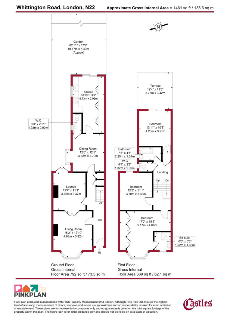 42, Whittington Road, London floorplan