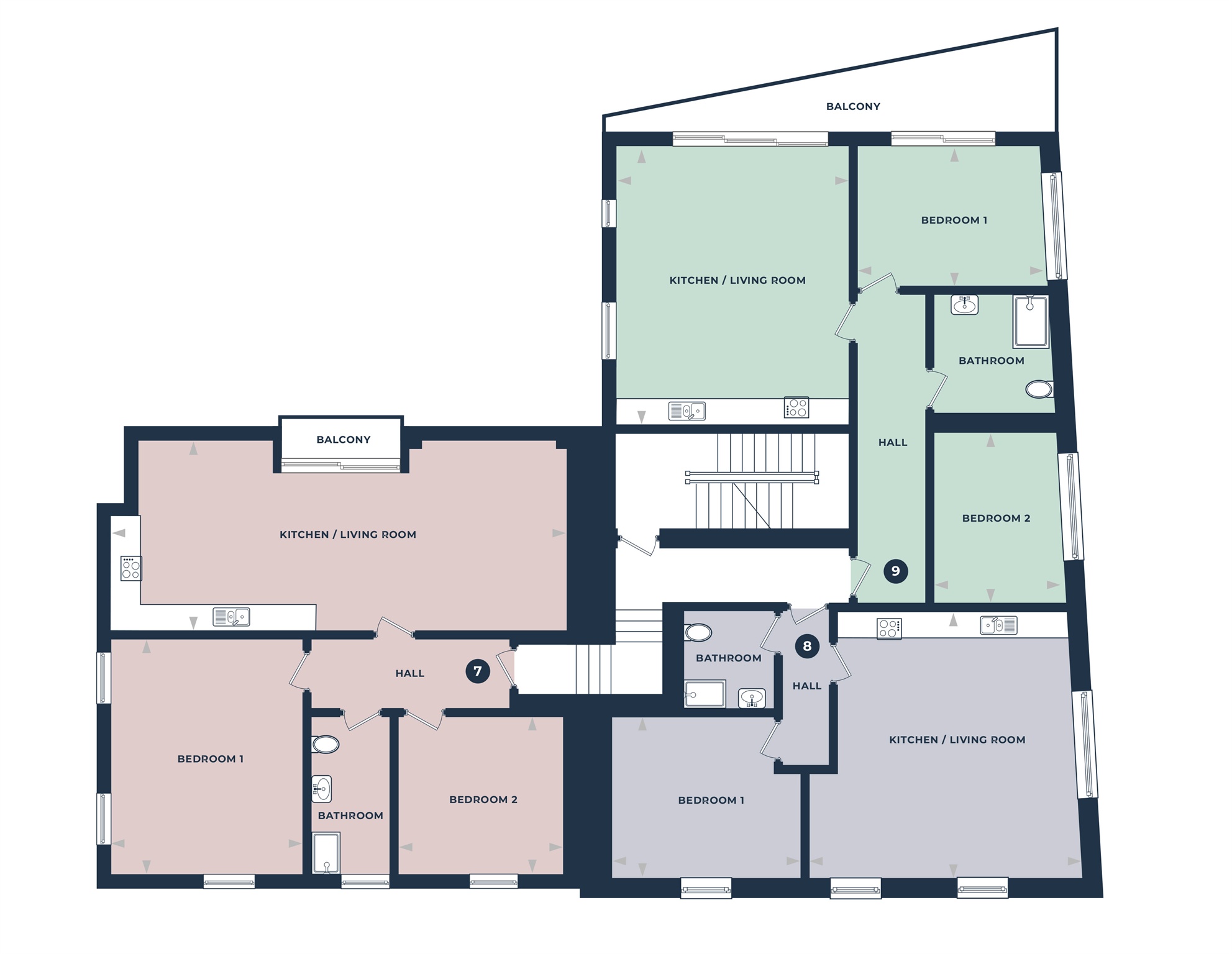 Plot 9, St James Court, 74-94, Fore Street, Saltash floorplan