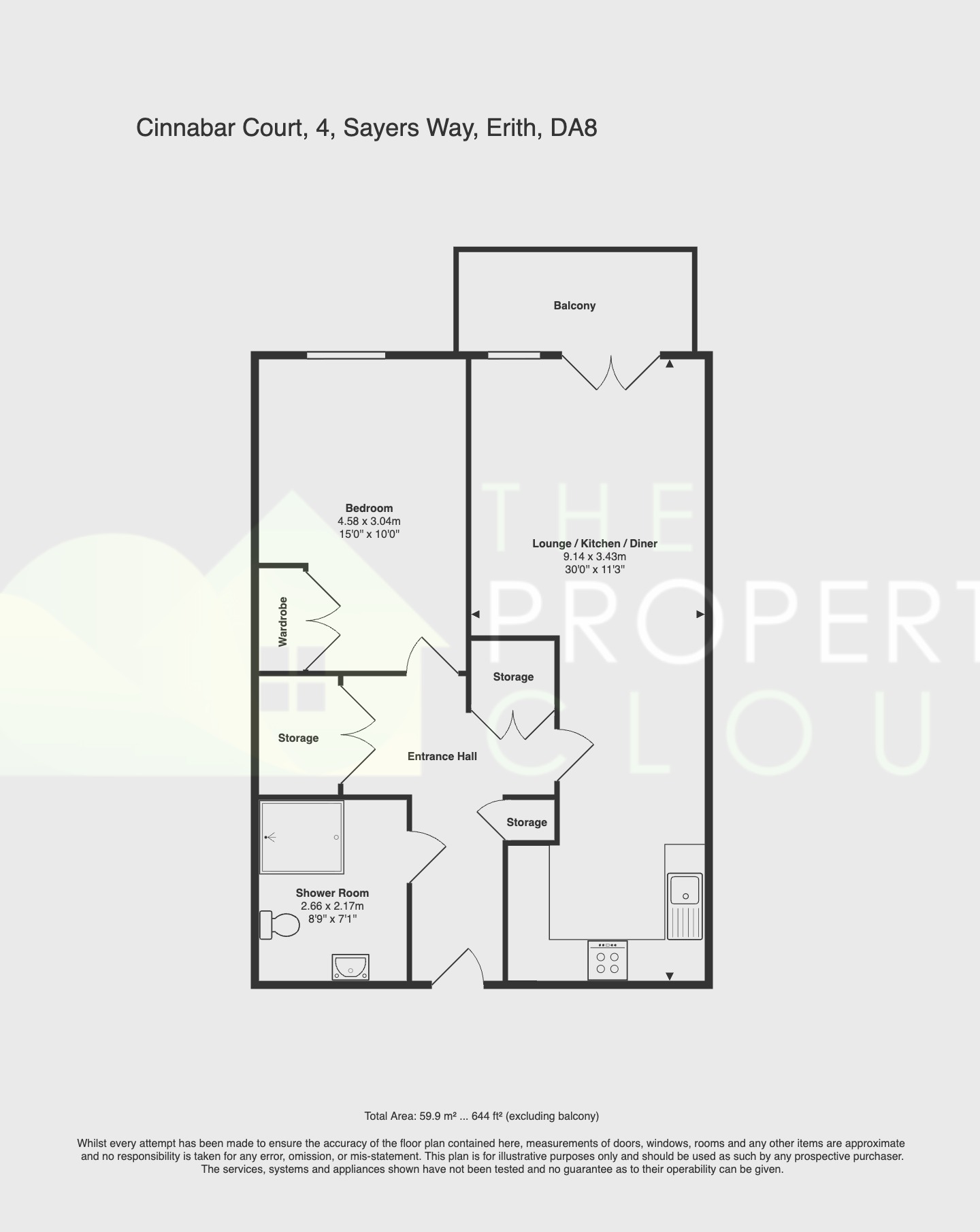 Flat 2, Cinnabar Court, Erith floorplan