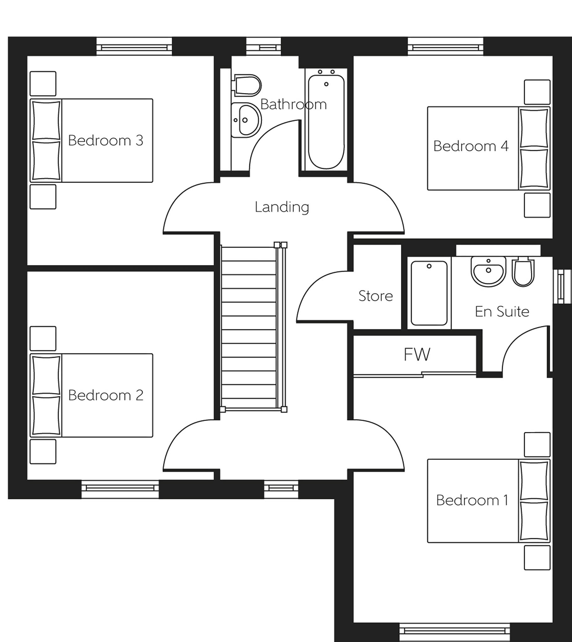121, Main Street, Newmains floorplan