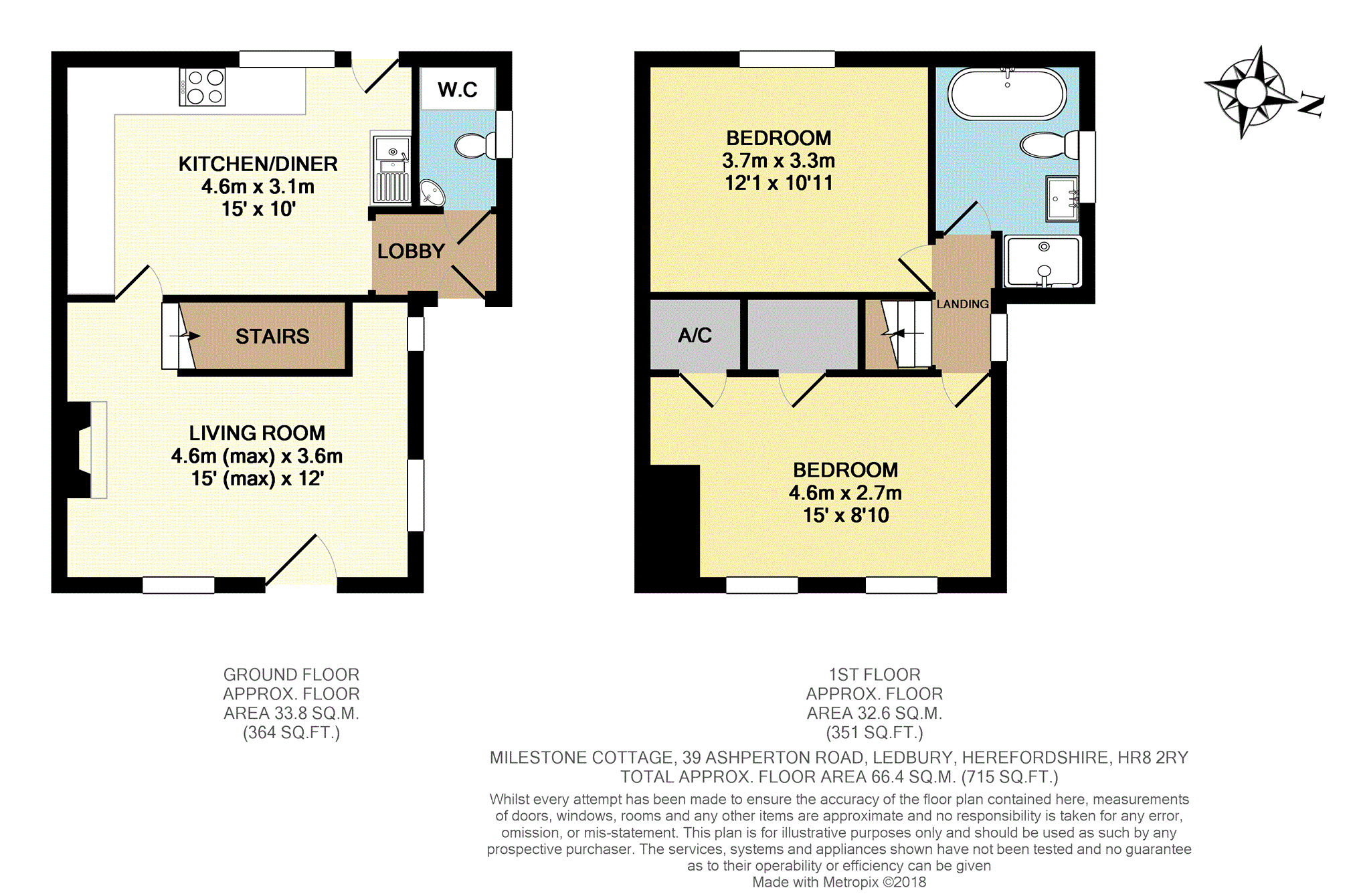 2 bed semidetached house for sale in 39 Ashperton Road, Ledbury HR8