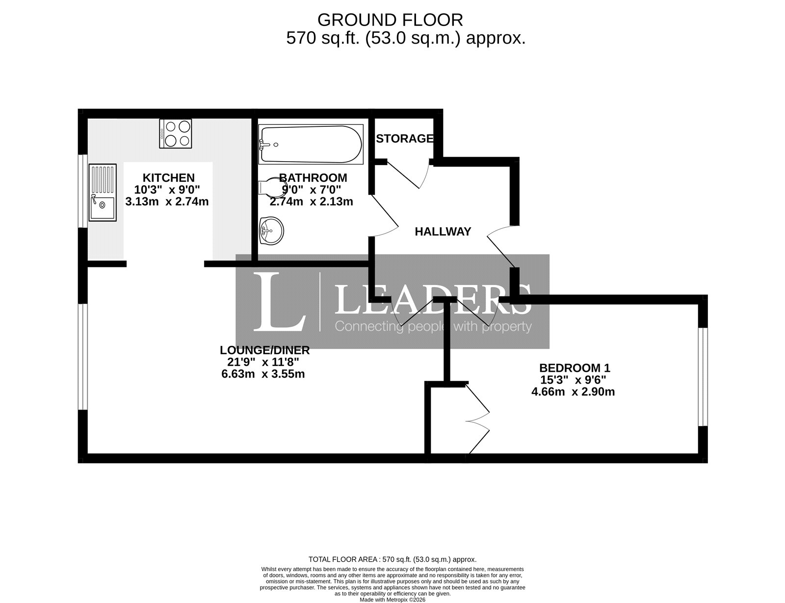12, Mousdell Close, Pulborough floorplan