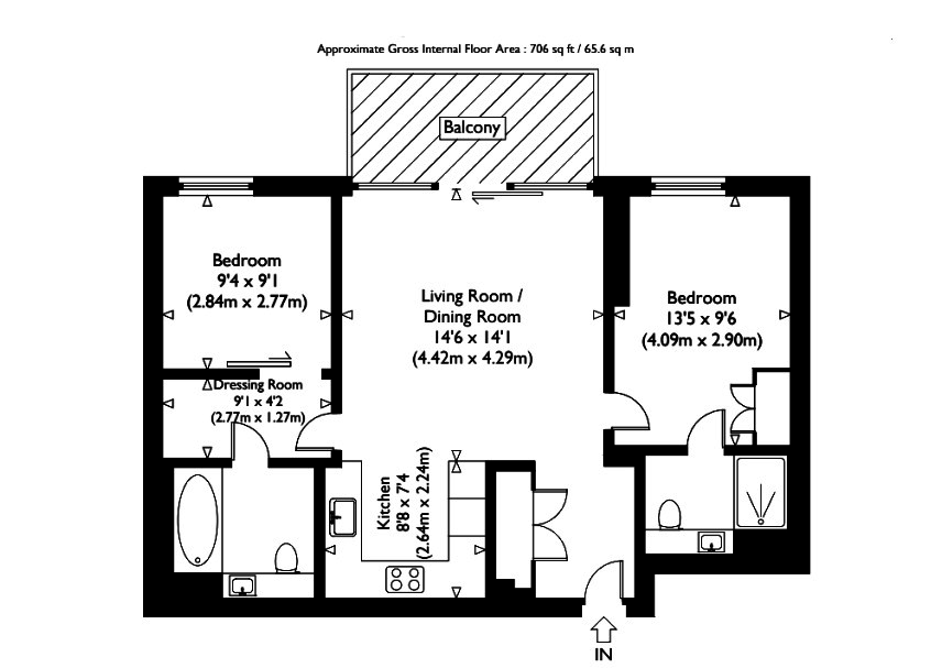 2 Bedrooms Flat to rent in Summer Apartments, The Plimsoll Building, 1 Handyside Street N1C