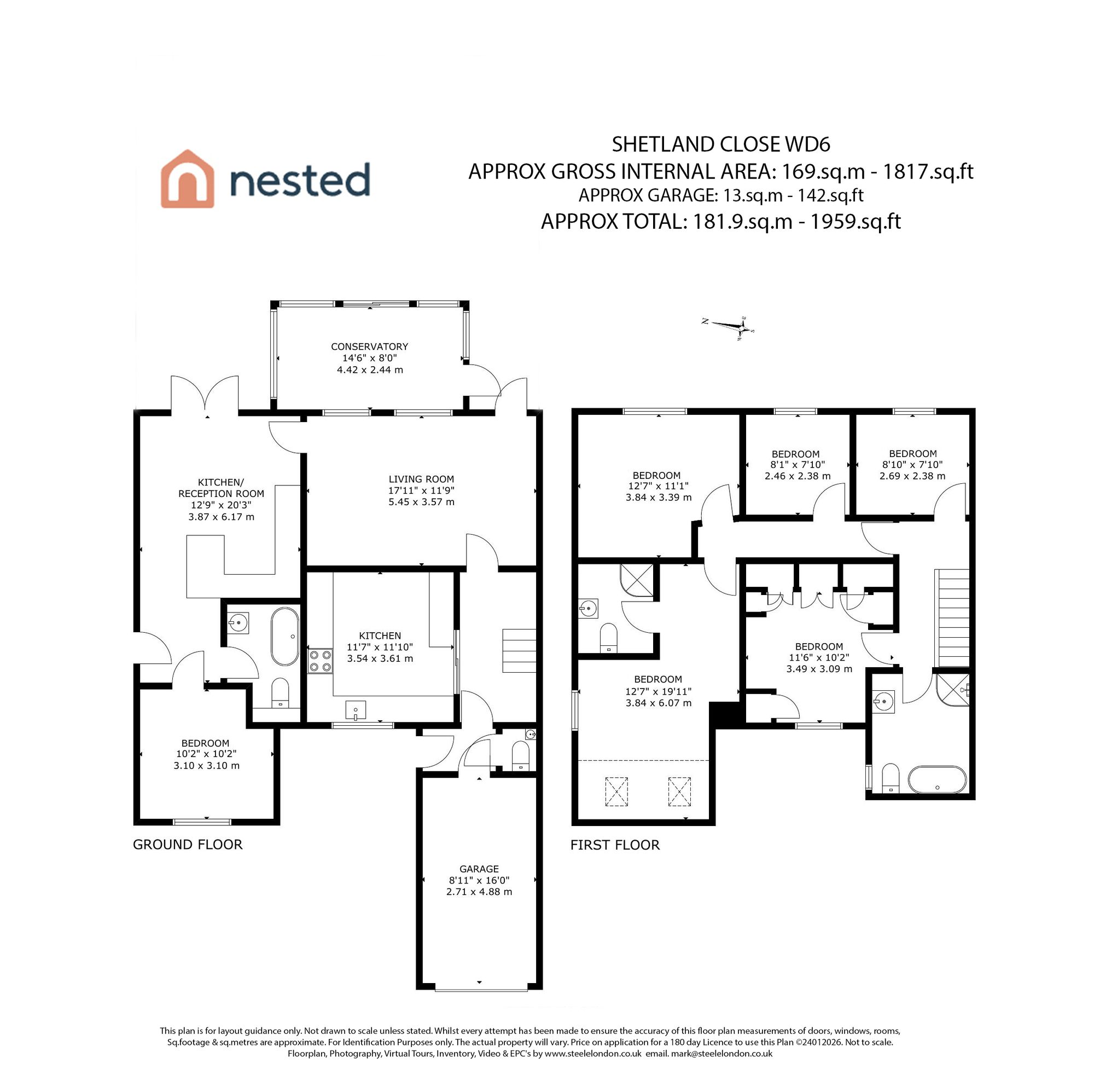 11 Shetland Close, Borehamwood floorplan
