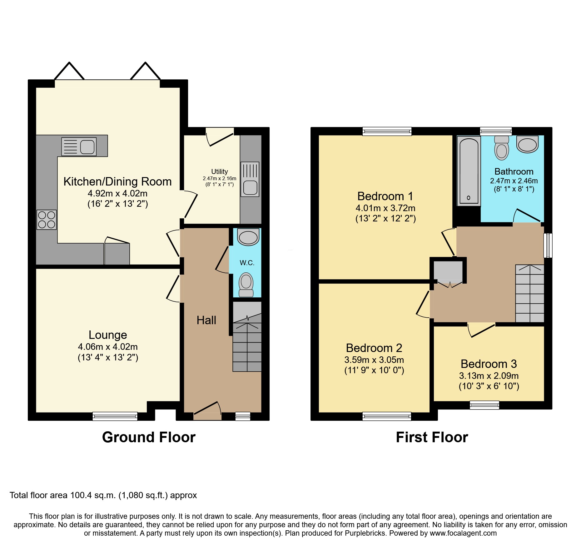 11, Vale Grove, Stockport floorplan