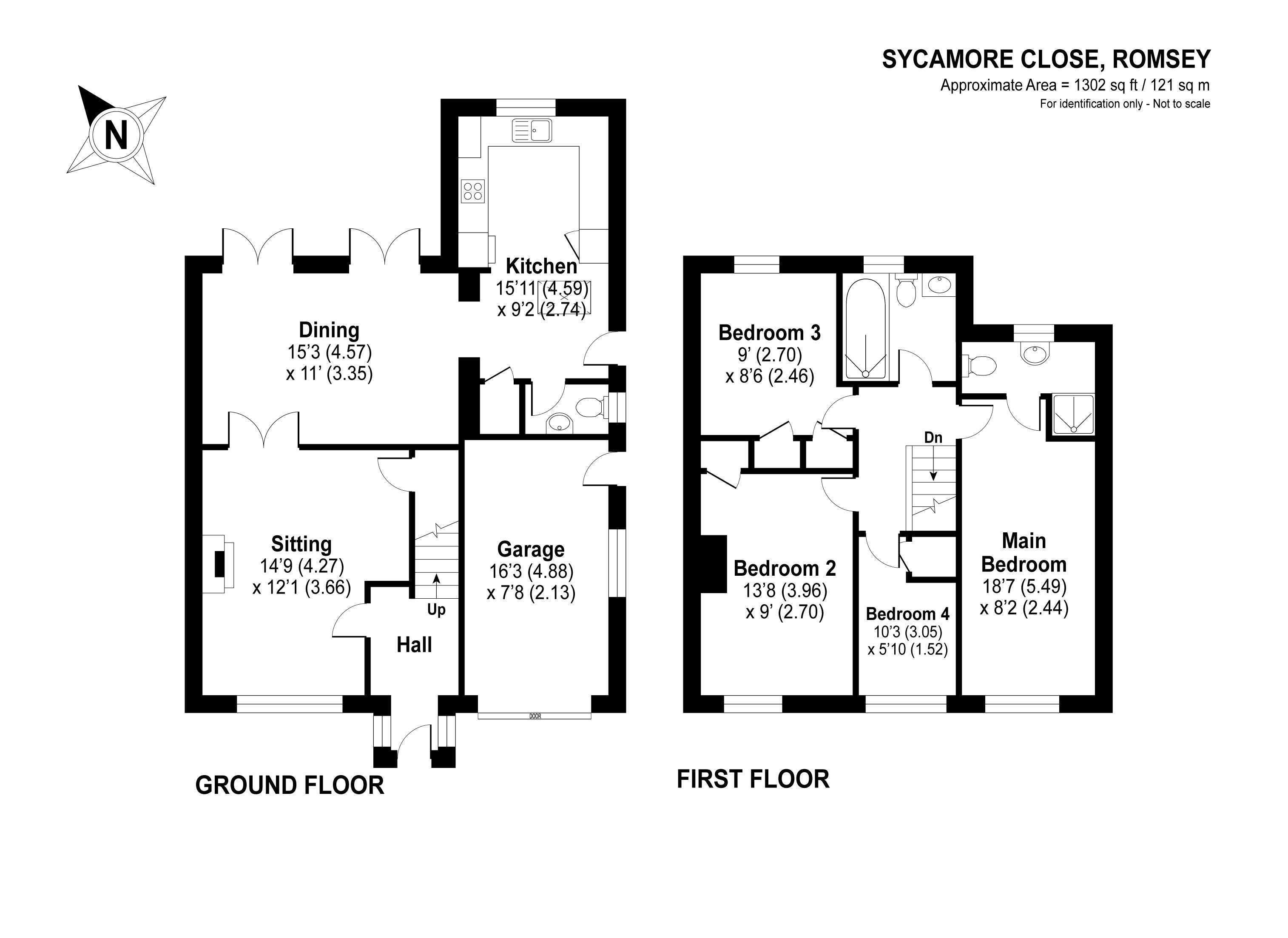 Sycamore Close, Romsey, Hampshire SO51, 4 bedroom linkdetached house