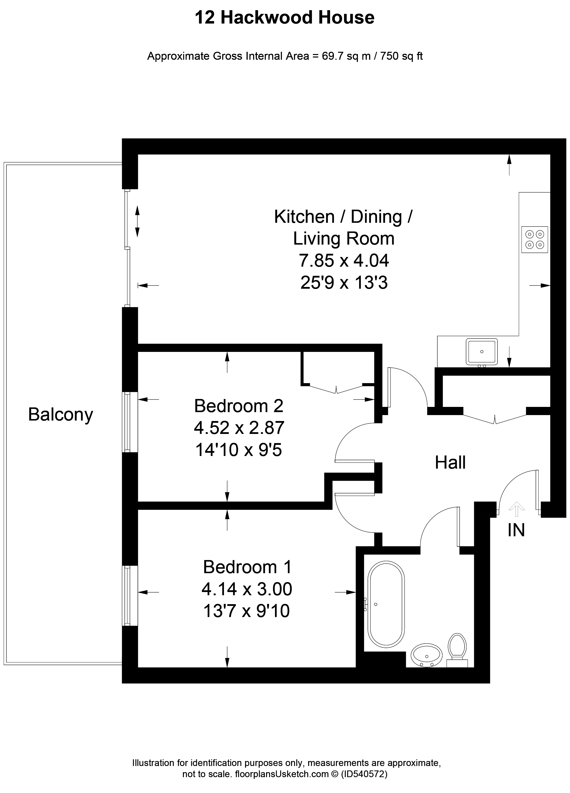 2 Bedrooms Flat for sale in Kingman Way, Newbury RG14