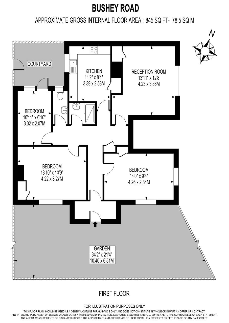 20, Bushey Road, London floorplan