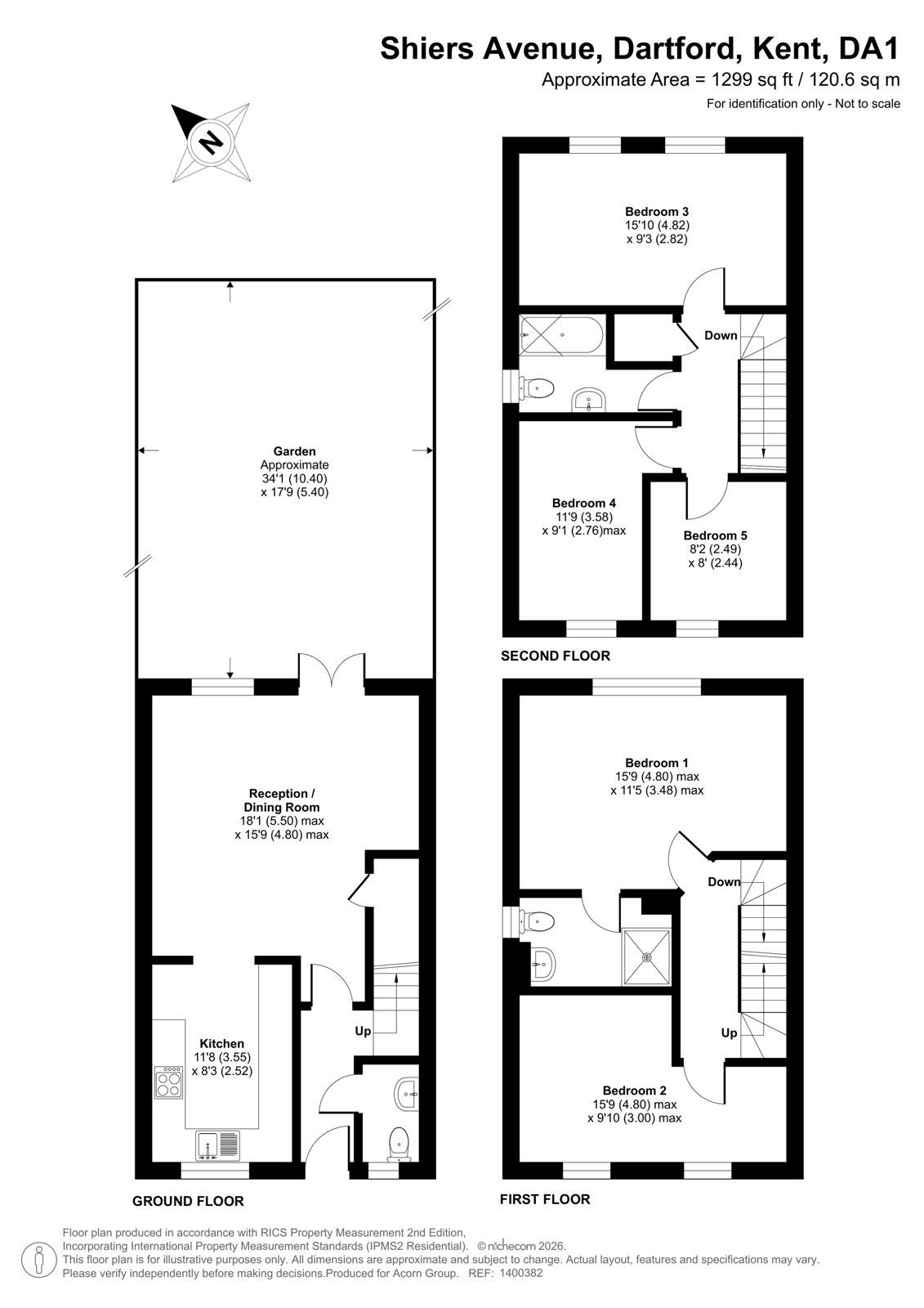 60, Shiers Avenue, Kent floorplan