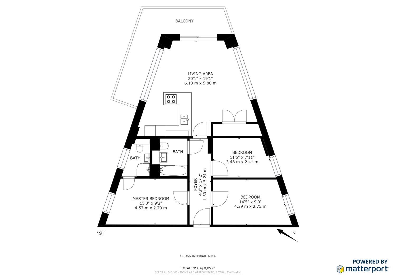 3 Bedrooms Flat to rent in City View Point, Poplar E14