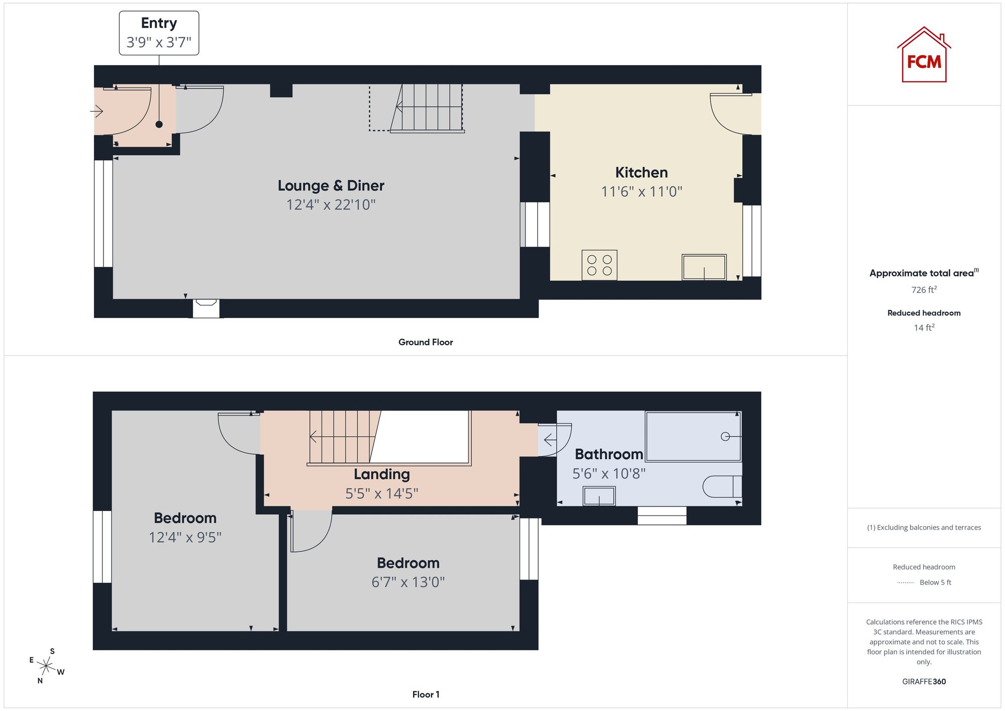 38 Dalzell Street, Moor Row floorplan